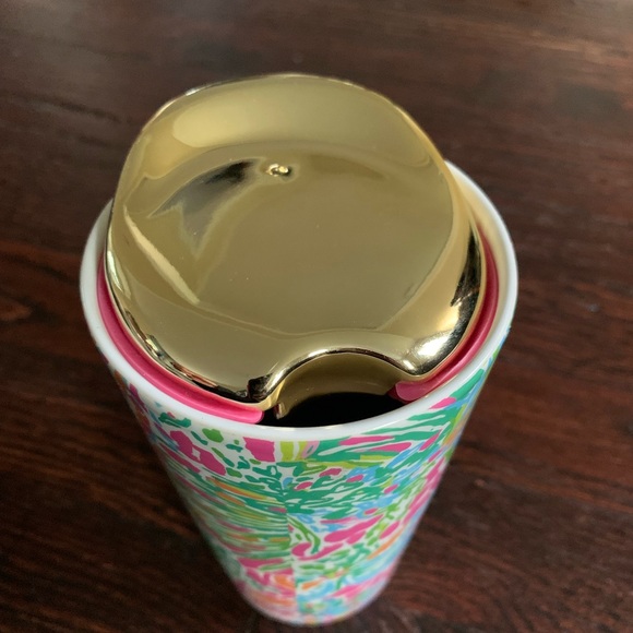 Lilly Pulitzer Pink and White Tumbler - Picture 7 of 16